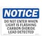 Signmission OSHA Notice Sign, 5" Height, 7" Width, Do Not Enter When Light Is Flashing Carbon Sign, Landscape OS-NS-D-57-L-11247 - alternate 1